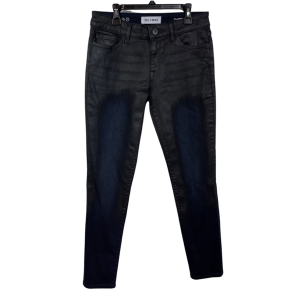 DL1961 Denim - DL1961 Florence Instasculpt Boiler Skinny Black Metallic/Blue Jean Hybrid 28